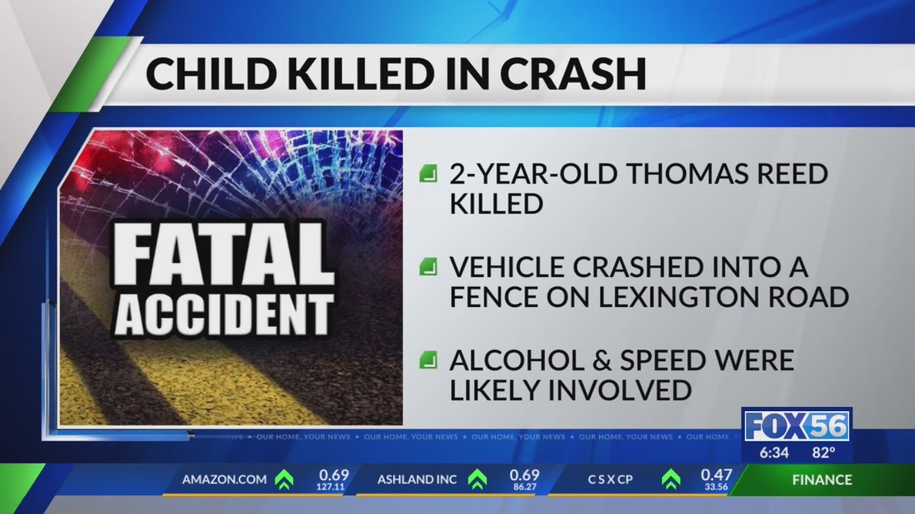 Child killed in crash on Lexington Road - YouTube