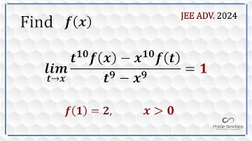Find f(x) ( JEE ADV 2024) #1