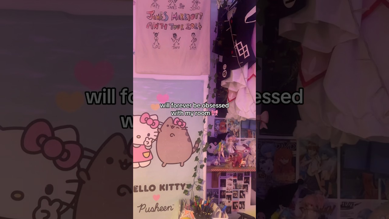sanrio room tour! #sanrio #hellokitty #anime #cosplay #animeroom #roomtour #sanrioroom