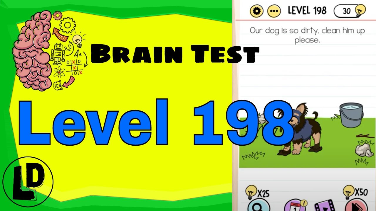 BRAIN TEST LEVEL 198 WALKTHROUGH WITH COMMENTARY 