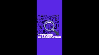 Typeface classification in 60 seconds