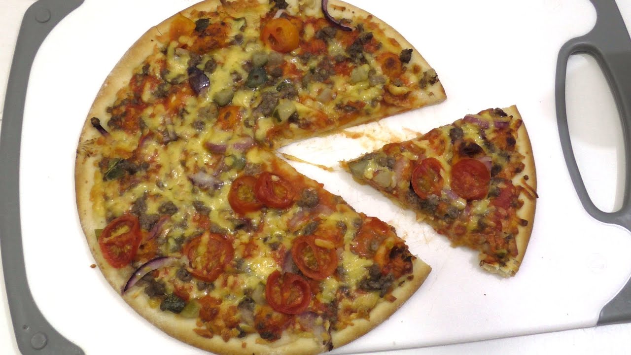 Cheese Burger Pizza and real Cheese Burgers