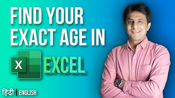 9.6 Find Your Exact Age in Excel | Excel Tutorial for Beginner 2022 | Hindi-English by Pavan Lalwani