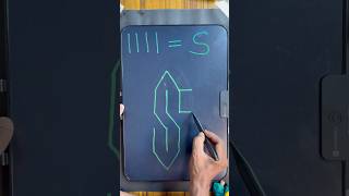How to draw 3D Letter S For Beginners #art #shorts