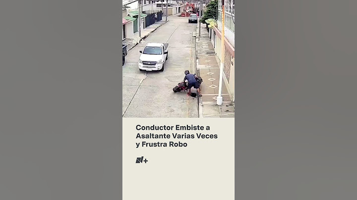 Conductor embiste a asaltante varias veces y frustra robo - N+