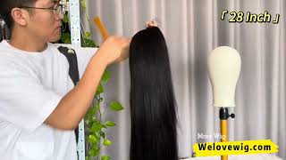 Hd 4X4 Closure Wig Straight 28 Inch From Xuchang Feiluo Hair Products Co.,Ltd Welovewig Glueless