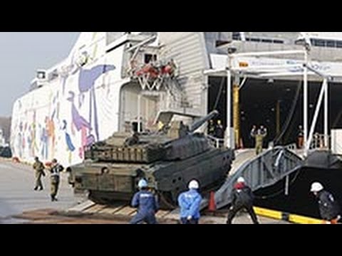 民間船で戦車輸送 にらむ有事活用＜変わる安保 現場を行く＞ - YouTube