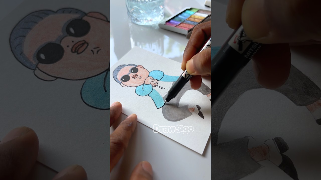 Легкая раскраска в стиле Каннам