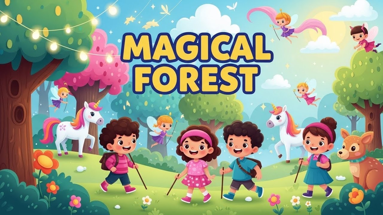 🌳✨ Magical Forest | Fun Kids Song About Nature & Fantasy | Happy Tale & Tune