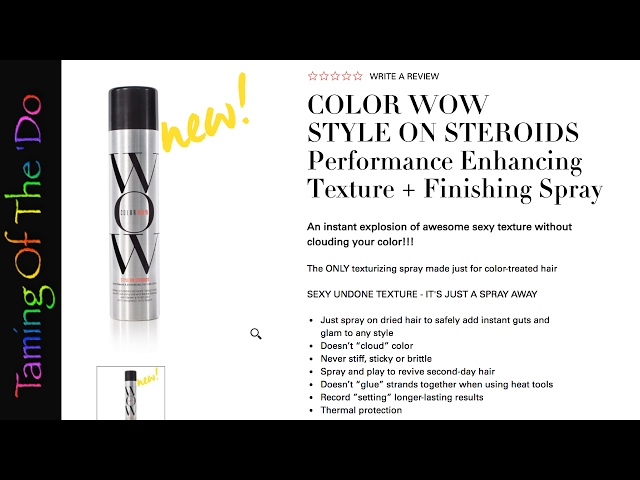 Color WOW Style on Steroids Color-Safe Texturizing Spray 262ml