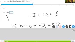 IXL Algebra1 B.1 - Operations on Integers