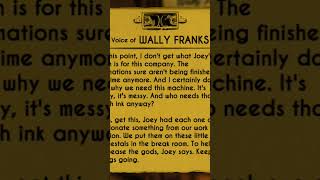 bendy and the ink machine chapter 1 Wally franks audio log