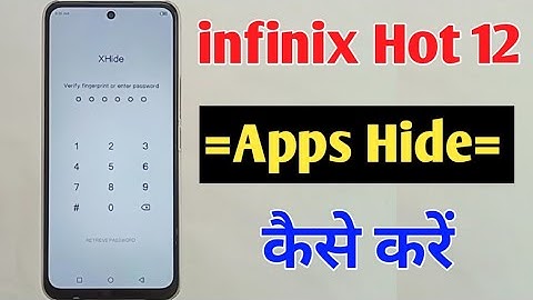 how to hide unhide Apps in infinix hot 12 / infinix hot 12 apps hide setting / infinix app hide