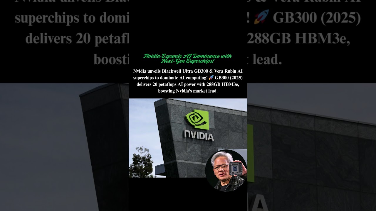 Nvidia’s New AI Superchips: Blackwell Ultra GB300 & Vera Rubin Unleashed 