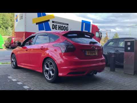 Ford focus st 3inch sport uitlaat met alleen een einddemper
