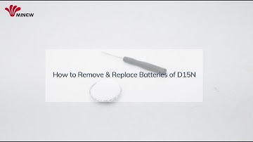 How to remove or replace the battery of D15N Keychain Beacon