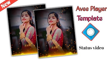 New Avee Player Template | How to make Avee Player Template | WhatsApp status Editing Video 2024