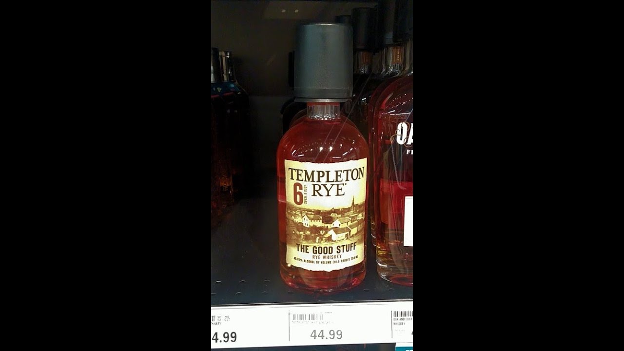 Cocktails with Squib:  Templeton Rye Whiskey Aged 6 Years Review