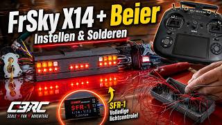 FrSky X14 Twin instellen met Beier SFR-1 | X8R ACCST D16 + leds aansluiten