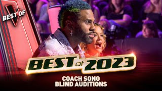 Coaches in SHOCK when hearing their OWN SONGS on The Voice 2023 | Best of 2023