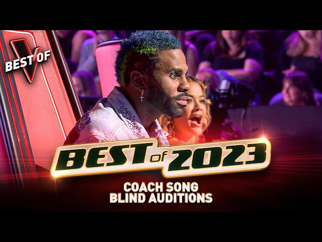 Coaches in SHOCK when hearing their OWN SONGS on The Voice 2023 | Best of 2023 class=