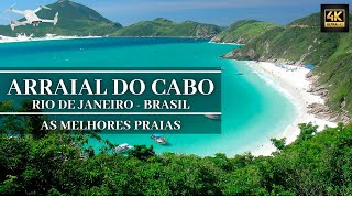 Arraial do Cabo RJ - Espetacular Drone 4k - Rio de Janeiro/Brasil - As praias mais lindas do Brasil