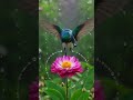 🐦 Wings Freeze Raindrops into Pearl Chain ✨ #viral 3#shorts