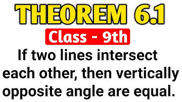 If Two Lines Intersect Each Other Then The Vertically Opposite Angles Are Equal
