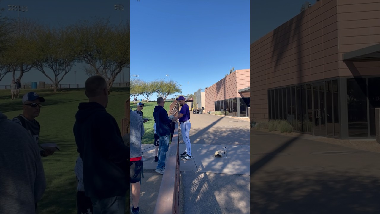 Rockies Jalen Beeks Signs Autographs at Salt River Fields Spring Training 2024!