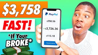 You BROKE Get Paid $3,726 Paypal Money FAST *Hurry* (Make Money Online)