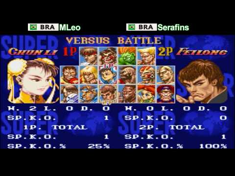 Super Street Fighter II: The New Challengers (SUPER NES) - Mleo vs Serafins