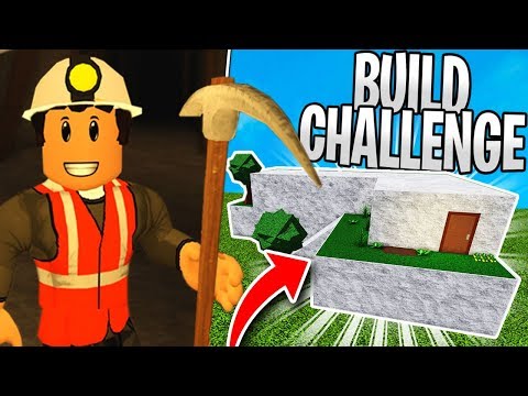 Build Challenge w/ Money We Made in 1 Hour of Mining on Bloxburg Vs. Amberry!