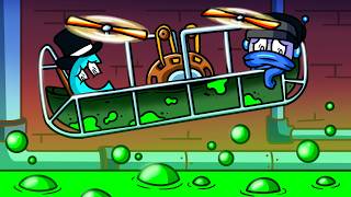 2 Dummies Fly 1 Helicopter in a Radioactive Sewer and Explode!