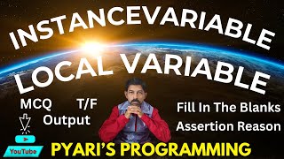 Java Local & Instance variable | MCQ | T/ F | QA | Assertion & Reason | Fill in the blanks