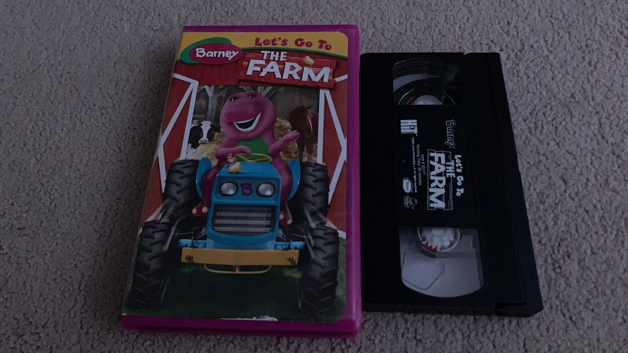 Opening And Closing To Barney Lets Go To The Farm 2005 VHS