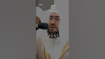 #قران_كريم #ماتيسر من سورة القصص #بندر_بليلة
