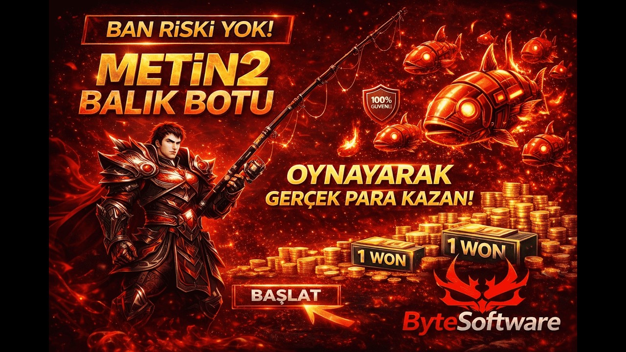 METIN2 💎| No Ban | Balık Botu | Fishing Bot | MULTİ ACCOUNT | 7/24 SUPPORT  | ByteSoftware | 2026