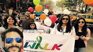 We Can Cancer Cannot Raj Chakraborty & Subhashree Colour Walk Cancer Awareness Kolkata Campaign
