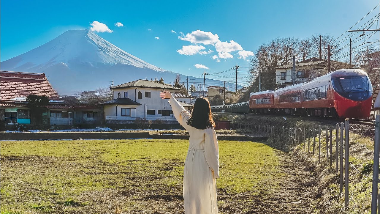 【富士山一日遊】6個河口湖周邊景點✨富士山景觀特急列車開箱攻略、本町商店街、免費富士山展望台｜山梨自由行｜實彩子Misako