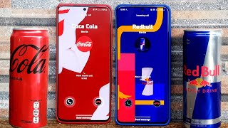 CocaCola VS Redbull Drink incoming Call Animation Samsung screenshot 2