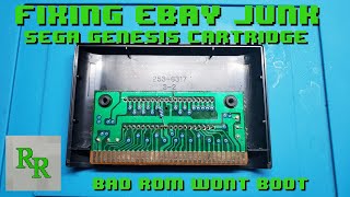 Sega Genesis/Megadrive Cart Won't Boot - FIX a faulty ROM - Fixing eBay Junk