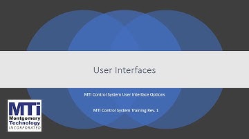 MTI Control System User Interface Overview