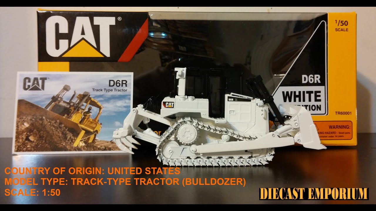 Tonkin Caterpillar D6R Track-Type Tractor (White) - YouTube