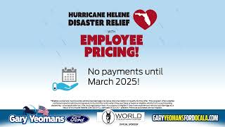 Hurricane Helen Employee Pricing at Gary Yeomans Ford Ocala Gary Yeomans Ford Ocala