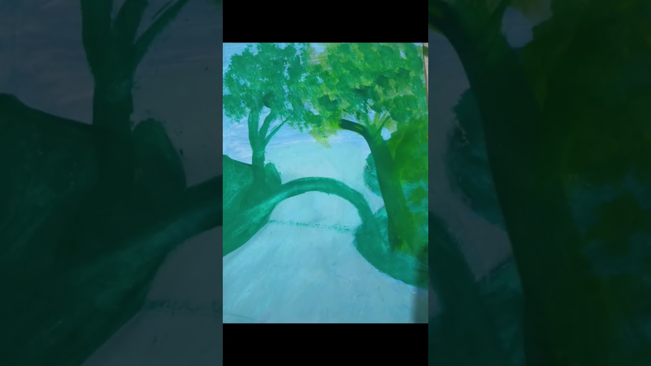Trees painting 😮🎨 