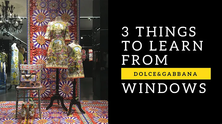 How DOLCE&GABBANA do their WINDOW DISPLAY? visual merchandising 101