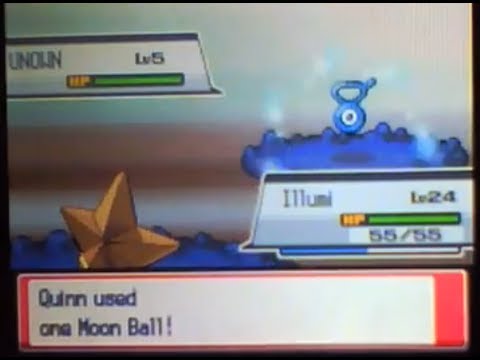 LIVE!! Shiny Unown After 1511 REs at the Ruins of Alph in HeartGold 