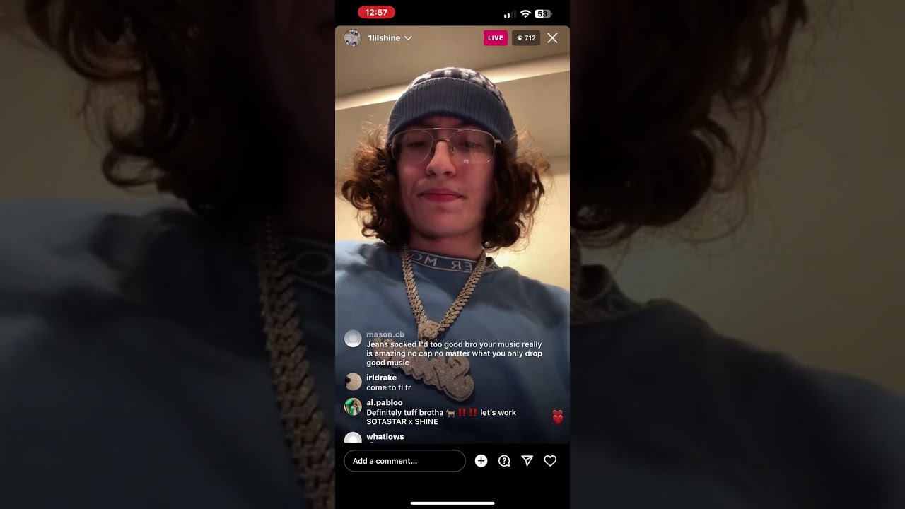 Lil Shine IG Live talks about his new album lovesick while answering supporters questions (8/1/23)