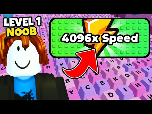 STARTING OVER with 4096x MAX SPEED in +1 Keyboard Escape Roblox