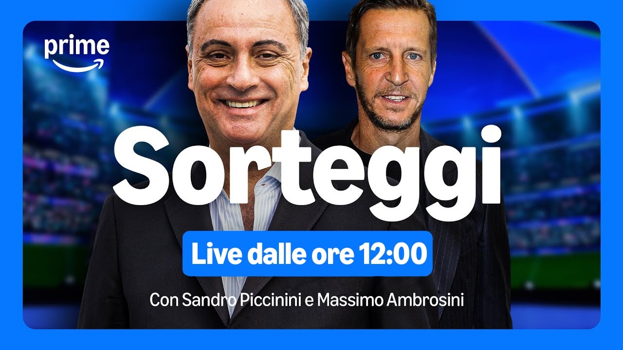 SORTEGGI LIVE IN DIRETTA UEFA CHAMPIONS LEAGUE OTTAVI DI FINALE 2025/26 | con Piccinini e Ambrosini
